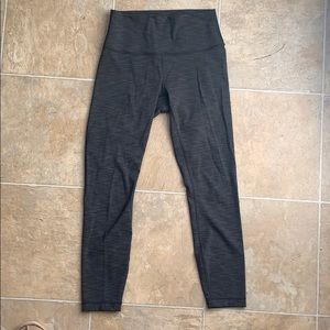 Lululemon Grey Align Legging 7/8 length Size 6 EUC